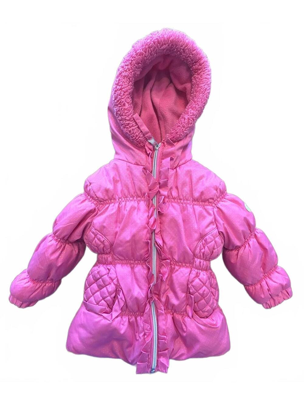Pink Platinum Toddler Girls Pink Hooded Puffer Jacket 18 Months